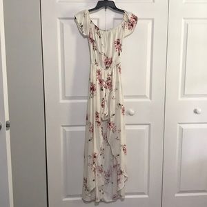 White/pink romper dress!